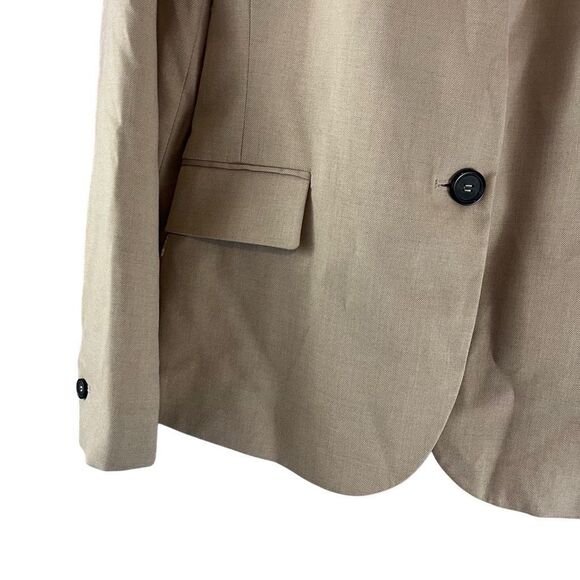 Zara Tan Single Button Blazer Jacket Size 8 Style 275334070440 - Picture 5 of 6